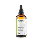 Alteya Organic Avocado Oil 100ml - 100% USDA Certified Organic Pure Natural Cold Pressed Avocado Carrier Oil - Moisturising, Nourishing, Premium Therapeutic Grade Skin Treatment