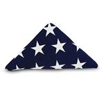 ANLEY Memorial Flag American US Flag 5x9.5 Foot (150 X 290cm) Heavy Duty Cotton For Veteran - Embroidered Stars and Sewn Stripes - 4 Rows of Lock Stitching - USA Burial Casket Flags