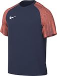 NIKE DH8031-411 M NK DF Academy JSY SS T-Shirt Men's Midnight Navy/Hyper Crimson/White Size M