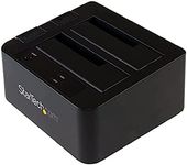 StarTech.com Dual-Bay USB 3.1 to SATA Hard Drive Docking Station, USB 3.1 (10 Gbps), External 2.5/3.5" SATA I/II/III, SSD/HDD Docking Station, Hot-Swap Hard Drive Bay, Top-Loading (SDOCK2U313)