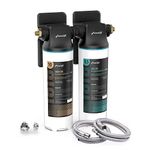 Frizzlife DW10 Under Sink Water Filter System, NSF/ANSI 53&42 Certified Elements, Reduces 99.99% Lead, Chlorine, Fluoride, Bad Taste & Odor, Direct Connect 2-Stage Water Filter, 0.5 Micron, USA Tech