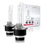 Sinoparcel D2S Xenon HID Headlight Bulbs - 6000K 35W High Low Beam 66240 85122UB 66040,etc Replacement Lights - Pack of 2