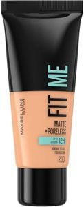 Maybelline New-York - Fond de teint Fluide Fit Me Matte & Poreless - Peaux normales à grasses - Teinte : 230 Beige Sable - 30 ml