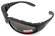 Global Vision Hercules Tinted Bifocal 1.5 Motorcycle Sunglasses UV400 Biker Glasses Complete With Storage Pouch & Global Eyewear Store Lens Cleaning Cloth