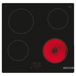 Bosch Home & Kitchen Appliances Bosch PKE61RAA8B Electric hob, 60 cm, Black, Serie 2, Built in