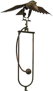 Esschert Design Staked Steel Flying Bird Rocker, 53" H