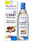 Ci Baby® Rich Moisture with Coconut Oil & Vitamin E Enriched with Nature's Best Herbs,| Enhances Bone Mineralization Massage Oil for Babies (100 ml, 0-5 Yrs) (Pack Of 5 100 ml)