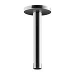 OFFO Shower Arm with Flange 15.2cm(6 Inches) Ceiling Mount Replacement Rain Shower Head Straight Arm Ceiling-Mounted for Fixed Shower Head & High Pressure Rain Chrome