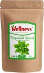 WELLNESS Bulk Peppermint Leaves (227g) in Resealable Bag - Dried Mint Leaf for Herbal Tea, Seasoning & Aromatherapy - Aromatic, Refreshing Herb from Mentha Piperita Plant 227 g Wellness Peppermint Leaves 227 g Peppermint Leaves Peppermint Leaves & Sifted