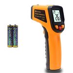 KETOTEK Laser Thermometer Gun Infrared Thermometer Digital Non Contact Food Thermometers -50℃ - 600℃ (-58-1112℉) IR Thermometer Professional Grade Temperature Tester Recorder (not for human)