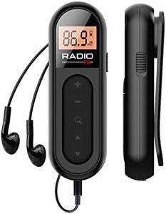 UMUTOO Personal Portable Pocket FM Radio, Rechargeable Transistor Walkman Radio with Best Reception, Long Battery Life, Stereo Headphones, Belt Clip, for Hiking, Walking, Jogging