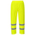 Portwest H441 Waterproof Hi Vis Reflective Safety Rain Pants Yellow, Small