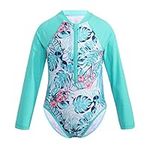 TiaoBug Girls One Piece Rash Guard 