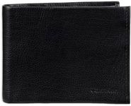 Calvin Klein Men's RFID Blocking Leather Bifold Wallet, Black Passcase, One Size