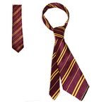 Wizard Magic School House Tie Pinstripe Book Week Accessory Boys Girls Adults