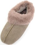 SNUGRUGS Ladies/Womens Luxury Genuine 100% Full Sheepskin Slipper with Soft Sole - Vole - UK 6