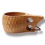 vismile Nordic Style Handmade Kuksa Backpack Wooden Mug Cup for Camping Hiking Survival Teacup Bushcraft