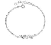 Nilu's Collection Copper Sterling Silver Charm Bracelet for Women(Pack of 1) (Style 6)