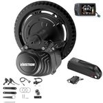 Varstrom TSDZ 48V 500W Mid Drive Kit TSDZ2B New Version Electric Bike Conversion Kit with 48V 13Ah Downtube Battery and EKD01 Multi-language Ebike Display for BB68mm-73mm Mountain Bike
