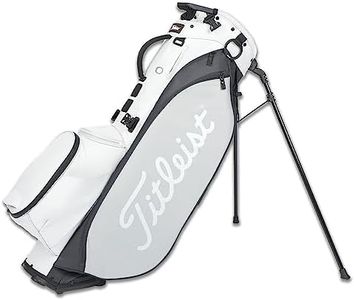 Titleist Players 5 Stand Bag (5-Way top, White/Charcoal/Gray) 2023