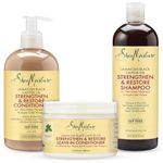 Shea Moisture Jamaican Black Castor Oil Combination Pack – Strengthen, Grow & Restore System – 13 oz Shampoo, 13 oz. Conditioner & 11 oz. Leave-In Conditioner