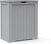 Laundry Hamper Cabinet Storage Unit Clothes Multi-purpose Toy box Blanket chest Trunk Wooden Chest With Lid Basket Bathroom Home Bin (GREY)