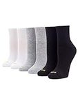 HUE Women's Mini Crew Sock Casual, Multi-6 Pair Pack, One Size