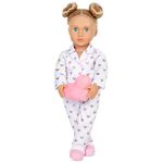 Our Generation – 18-inch Slumber Party Doll – Blonde Hair & Blue Eyes – Heart-print Pajama Outfit – Pretend Play – Toys For Kids Ages 3 And Up – Serenity