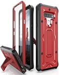 ArmadilloTek Vanguard Designed for LG Stylo 6 Case Military Grade Full-Body Rugged with Kickstand and Built-in Screen Protector - Red