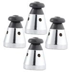 4pcs Pressure Cooker Safety Valve jiggers Pressure Relief Canning Weights steam canner Whistle Cover Replacement Jigger Valve Stainless Steel Restrictor Valve Stress