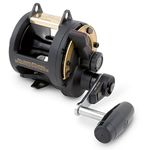 SOUTH BEND TLD II To 50lb 2-Speed Right Hand Reel, Black,0068-1338