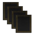 DesignOvation Traditional Photo Albums, Holds 440 4x6 Photos, Set of 4, Black