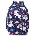 Half Moon Unicorn Class 1-4 Unisex School Bags for Kids Boys Girls Bag/Backpack Nursery School Bagpack Daypack Picnic Back Pack For School Going Boys & Girls (Blue)