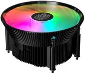 Cooler Master A71C A.RGB 120mm addressable RGB PWM LED fan anodized black aluminium fins and copper core insert AMD AM4 socket cooler with included addressable RGB controller- Black- RR-A71C-18PA-R1, Copper Base