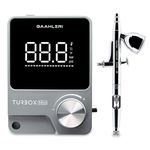 Gaahleri Airbrush Kit, Turbox mini Kit with GHAD-39 0.35mm, Dual-Action Airbrush & Air Compressor with 18 Gear Air Control, Ultra-Quiet, Multi-Scenario, for Painting, Modeling, Cake Decor