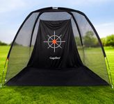 Golf Practice Hitting Nets for Backyard Driving Indoor Use Heavy Duty Practice Golf Driving Nets for Backyard Premium Portable Golf Impact Nets Cages with Frame and Net for Men