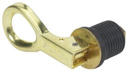 Moeller Snap-Tite Boat Bailer Plug (1-Inch, Brass)