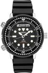 Seiko SNJ025 Hybrid Dive Watch for Men - Prospex - Solar, with Black Dial, Lightweight Matte Black Case, and Stopwatch Function, 200m Water-Resistant