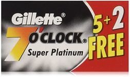 84 7 O'clock Super Platinum Double Edge Safety Razor Blades - AKA 7'Oclock Black