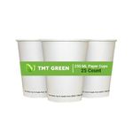 TMT GREEN Biodegradable Disposable Paper Cups 110ml, Eco-Friendly Compostable Cups, PLA Coated, Sustainable Disposable Drinking Cups for Hot and Cold Beverages (110 ML, 50)