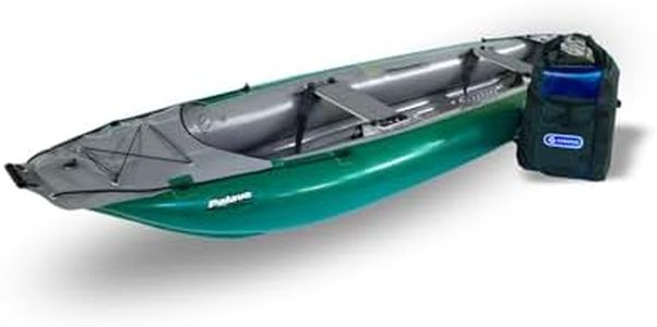 GUMOTEX Inflatable Canoe PALAVA Green | Durable NITRILON Material | 2 Adults + 1 Child Capacity, Ideal for River and Lake Adventures