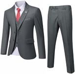 MrSure Men’s 3 Piece Suit Blazer, S