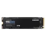 Samsung 990 EVO NVMe M.2 SSD 2TB, PCIe 4.0 x4 / PCIe 5.0 x2, NVMe 2.0 (2280), 5000MB/s Read, 3200MB/s Write, Internal SSD for Gaming and Graphics Editing, MZ-V9E2T0BW