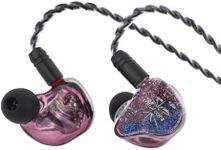 Linsoul Kiwi Ears Forteza in Ear Monitor, 1BA + 2DD HiFi Wired Earbuds, Gaming Earbuds, Hybrid Driver IEM Earphones Headphones, with Detachable IEM Cable for Musician Gamer (Purple, Forteza)