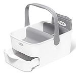 OXO Tot - Diaper Caddy with Changing Mat - Portable for Baby Diaper Changing Anytime, Anywhere - Gray