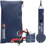 TEMPO 601K-G (Box) Tone Generator and Probe Kit | Basic Professional Wire Tracer Kit | Network Cable Tester POE Ethernet (with Alligator Clips, RJ11 Plug, Loudspeaker)