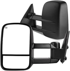 AUTOSAVER88 Towing Mirrors Compatible with 1999-2002 Chevy Silverado GMC Sierra 1500 2500 3500, Power Heated Telescoping Tow Mirrors Pair Set