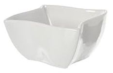 American Metalcraft SQVY5 Bowls, 5.5" Length x 5.5" Width, White