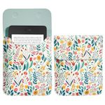 TiMOVO 6 Inch Sleeve for All-New Kindle 2022/Kindle 2019/Kindle Paperwhite 6.8 Inch/Kindle Voyage/Kindle (8th Gen, 2016)/Kindle Touch/Kindle 4/5, Protective Pouch Bag Case Cover, Flowers