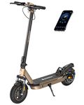 ECOROAD EC10 Electric Scooter for Adults, 50KM Range, 40KM/H & 750W Peak Motor, Foldable Commuter E Scooter with Dual Suspension, 10" Pneumatic Tires, Smart App for Campus & Daily City Travel